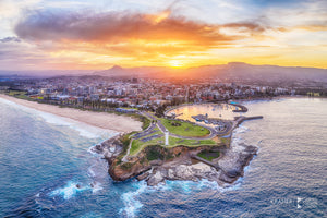 Aerial Sunset, Wollongong (AC058R)