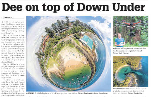 'Dee on top of Down Under' by Greg Ellis | 30 March 2016 Illawarra Mercury
