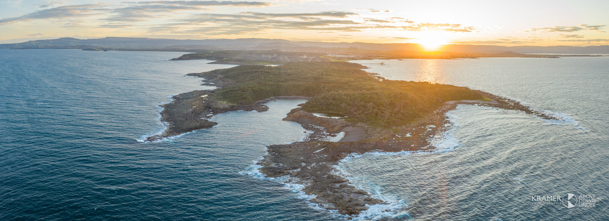 Bass Point Rocks Bass Point Aerial, Shellharbour (AD107P) - Kramer Photography