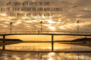 Word + Image: Psalm 100:1-2, Little Lake (WI036R)