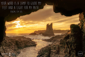Word + Image: Psalm 119:105, Cathedral Rocks (WI065R)